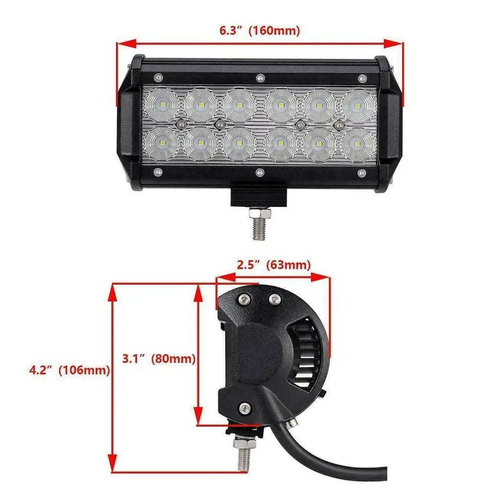 2 шт./упаковка водонепроницаемые фсветильник Ри для лодки 36 Вт 12 30 в|mast light|light decklight
