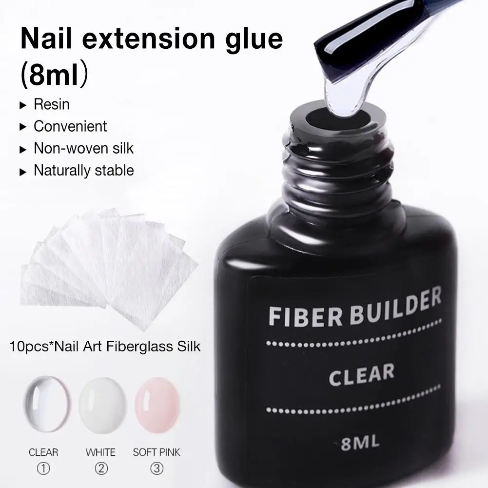 Стекловолоконная шелковая оберточная наклейка для наращивания ногтей