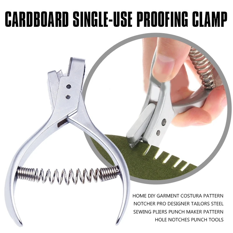 

Home DIY Garment seam Pattern Notcher Pro Designer Tailors Steel Sewing Pliers Punch Maker Pattern Hole Notches Punch Tools