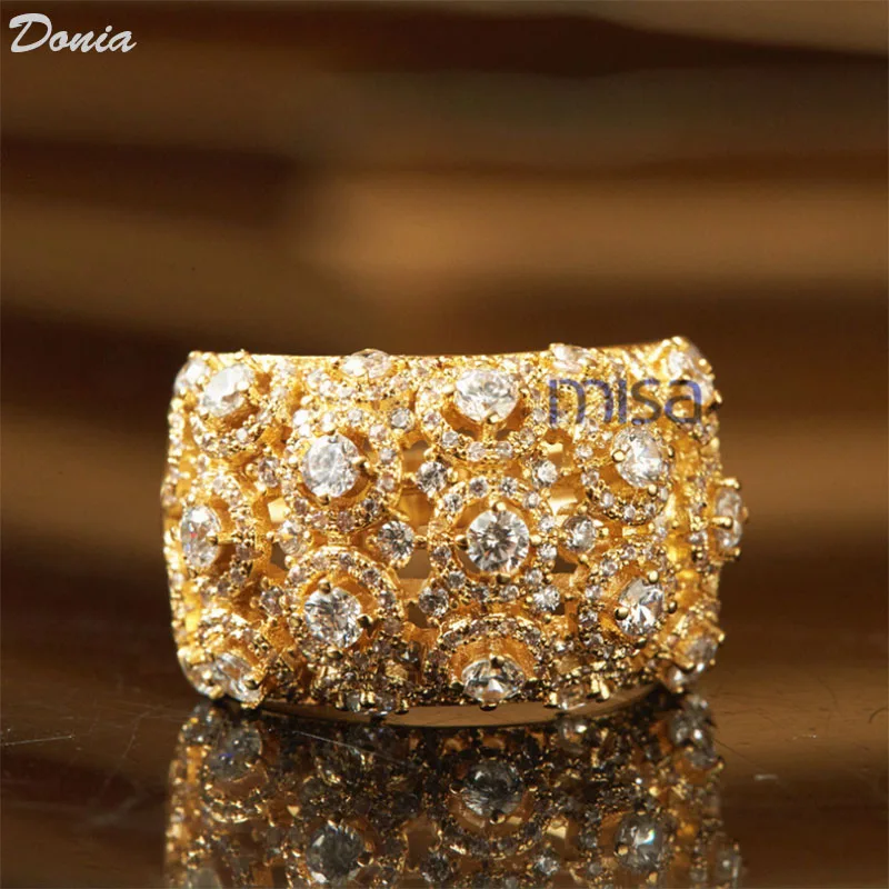 Ювелирные изделия Donia изысканный и простой браслет трехцветный полный круг AAA