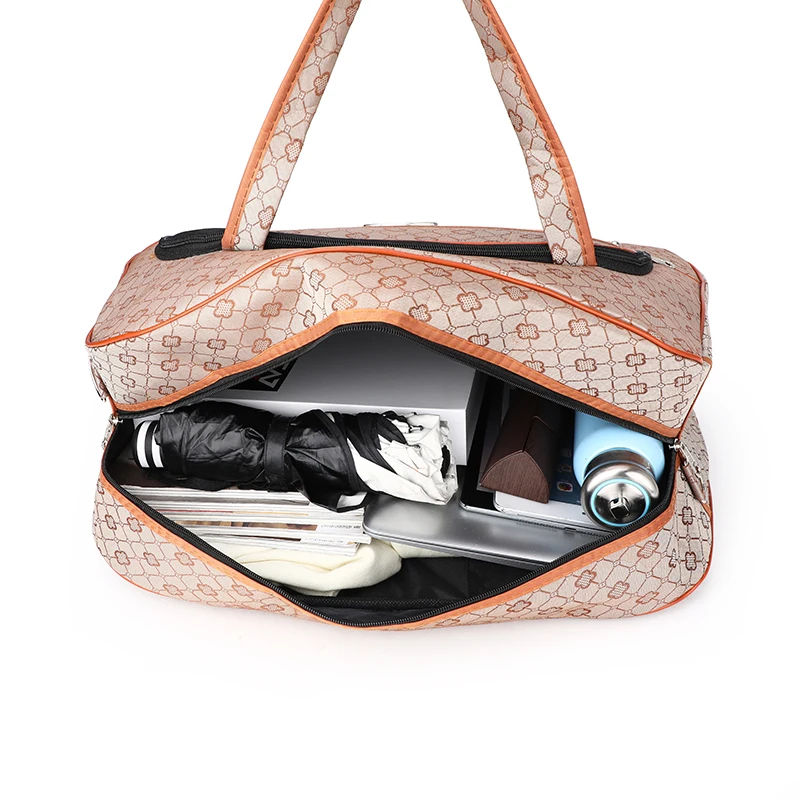 

Bolso de viaje de gran capacidad impermeable para mujer, bolsa de mano multifuncional, a la moda, para fin