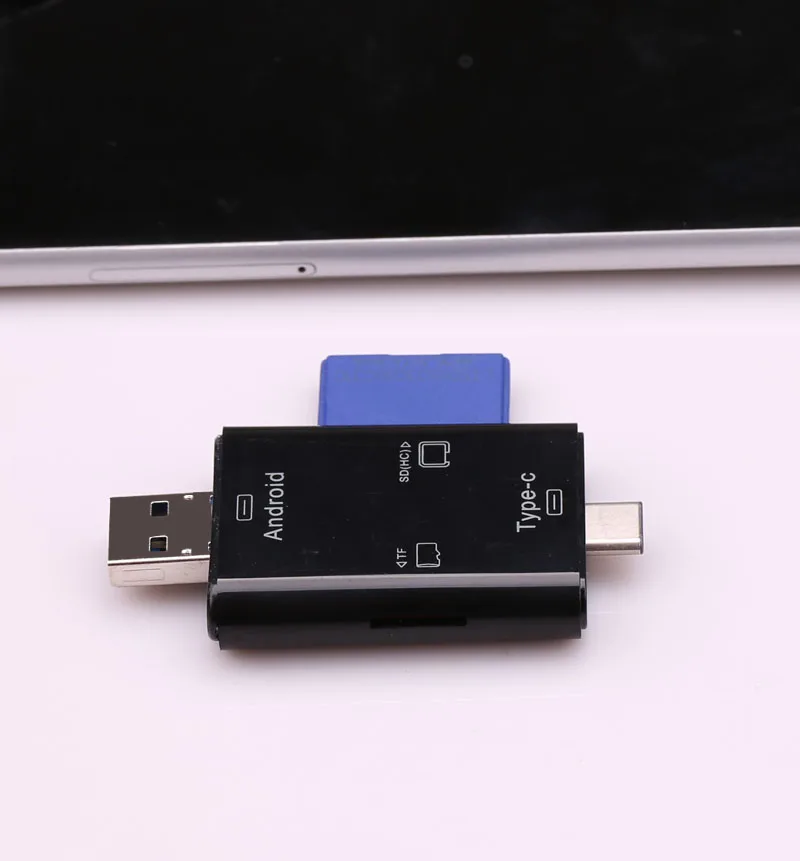 Считыватель смарт-карт 3 в 1 Type C SD TF для Samsung Galaxy S20 S10 S8 S9 Note 10 Huawei xiaomi OTG Android Phone |