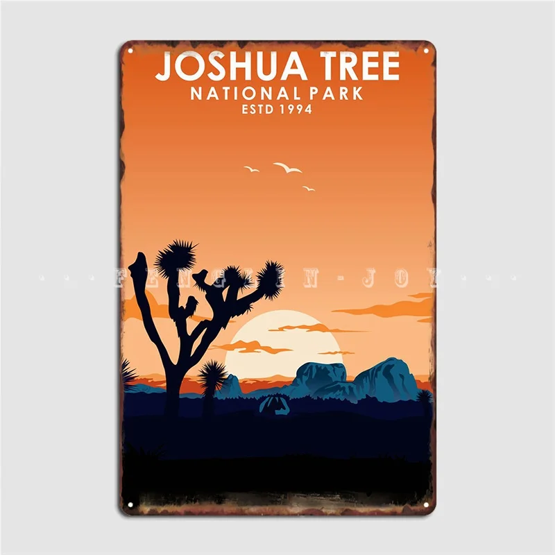 

Joshua Tree National Park Poster Metal Plaque Wall Plaque Customize Kitchen Cinema Living Room Tin Sign Posters