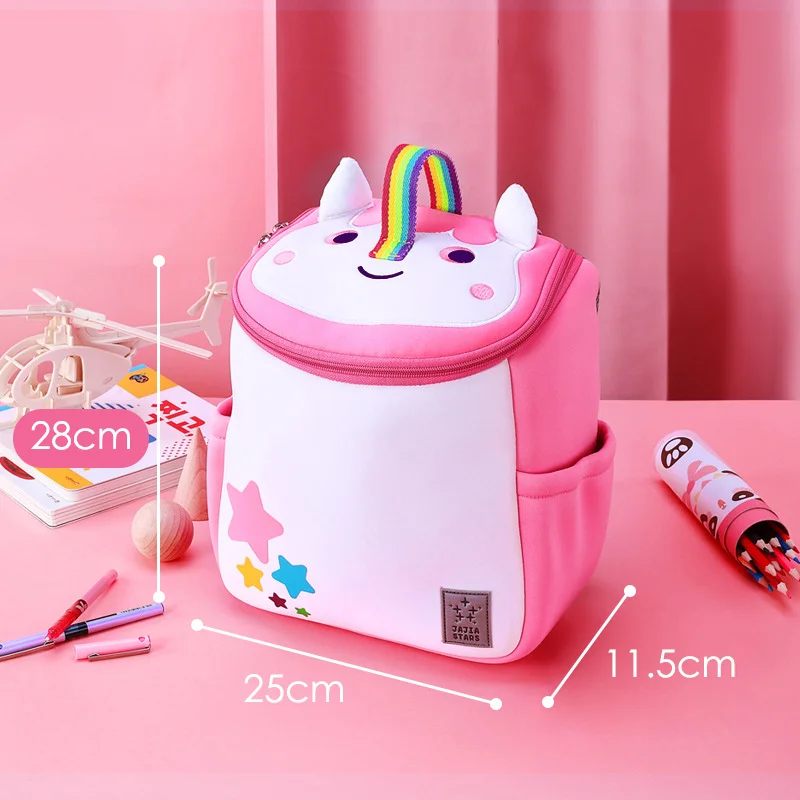 Unicorn Розовый 3D единорог школьные рюкзаки для девочек детский сад детские школьные рюкзаки с ручкой милые животные школьный рюкзак - Цвет: Unicorn