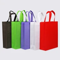 20 pcs non woven bag totes portable shopping storage bag for promotion and advertisement 80gsm fabric customize logo print