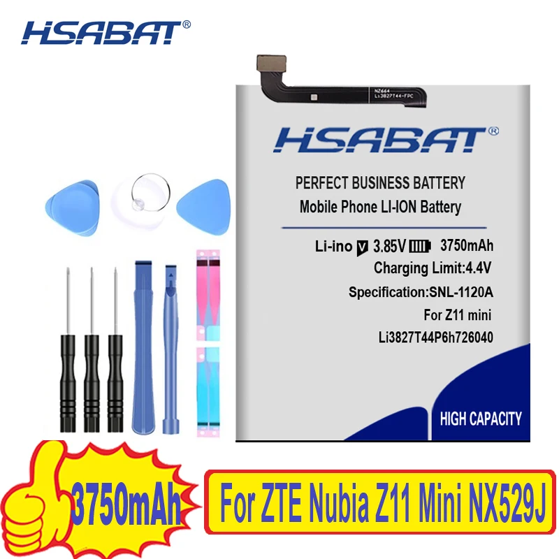 HSABAT 3750 мА/ч, Батарея для zte Nubia Z11 мини NX529J Z11 мини NX549J Z17mini Z17 мини NX569H NX569J