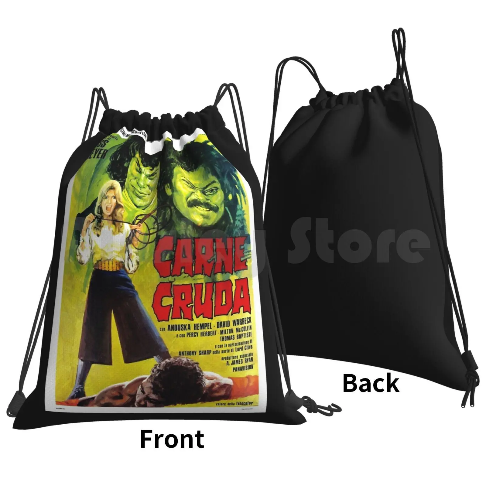 Винтажный Фильм-рюкзак сумка с Кулиской Cruda спортивная водонепроницаемый Фильм