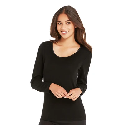 Футболка женская из 100% мериносовой шерсти с длинным рукавом Влагоотводящая