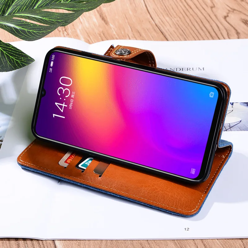Ковбойский Стиль чехол для Meizu Note 9 чехол Модный джинсовый узор кожаный чехол для Meizu Note 9 M923Q индивидуальный чехол для телефона