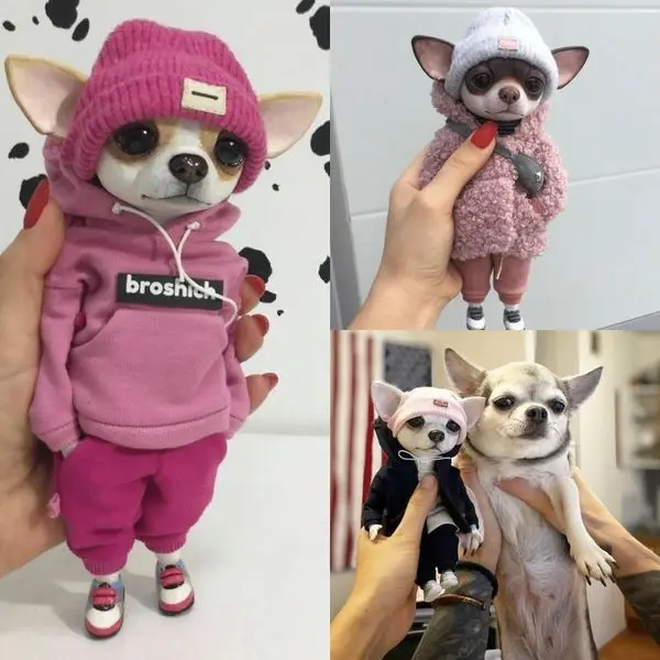 

New Mogwai Handmade Doll Standing Puppy Resin Doll Kawaii Dog Doll Home Decoration Halloween Christmas Gift DropShipping