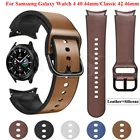 Ремешок 20 мм для Samsung Watch 4 40 44 мм, Официальный умный Браслет для Galaxy Watch 4 Classic 42 46 мм, силиконовый и кожаный браслет для наручных часов, Correa