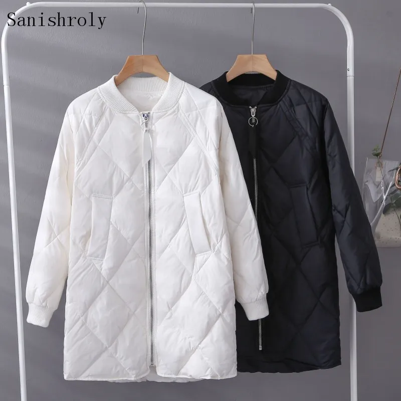 Sanishroly Новая Женская длинная верхняя одежда осень зима Повседневный теплый