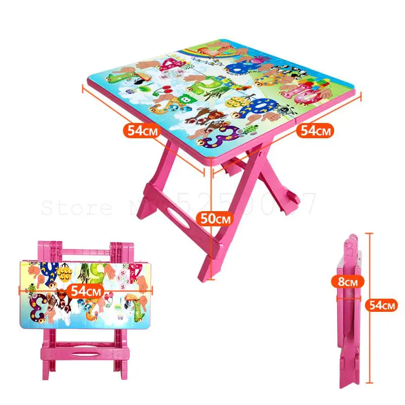 Детский стол и стул набор для дома детский игрушек учебы портативный складной