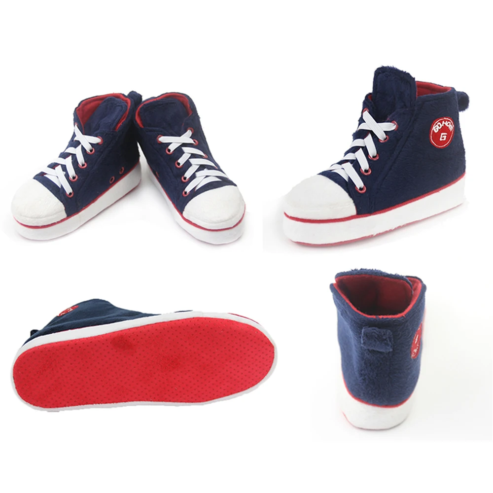 Gohom тапочки ботинки для Для мужчин зимние теплые удобные домашние кроссовки