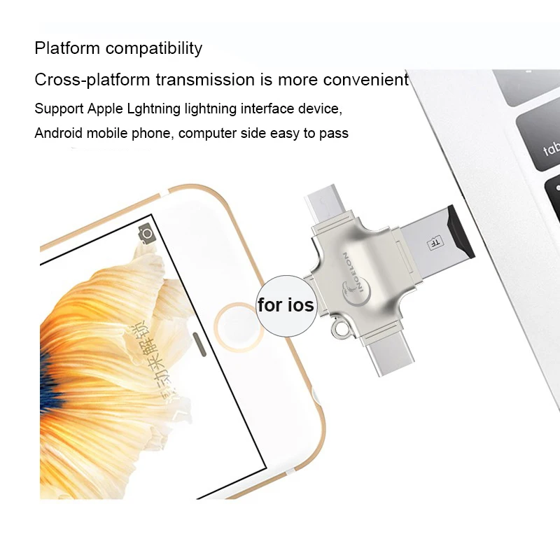 Считыватель карт памяти SD Ingelon адаптер для Micro 4 в 1 USB 3.0 micro sd к usb кардридер OTG