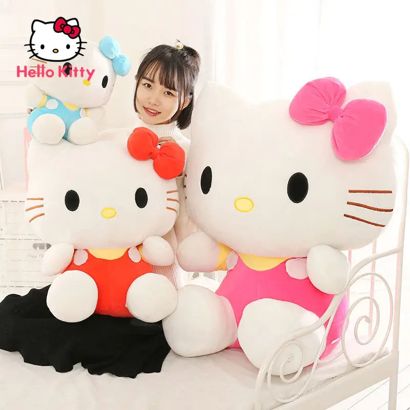 

Плюшевая кукла Hello Kitty, кукла Ragdoll для мужчин и женщин, подарок на день рождения, мягкая подушка для спальни для девочек