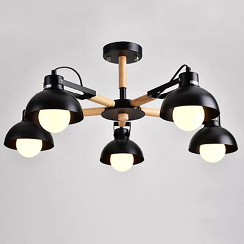 

Nordic modern 180 degree turning chandelier E27 wrought iron chandelier kitchen living room bedroom restaurant hotel lighting