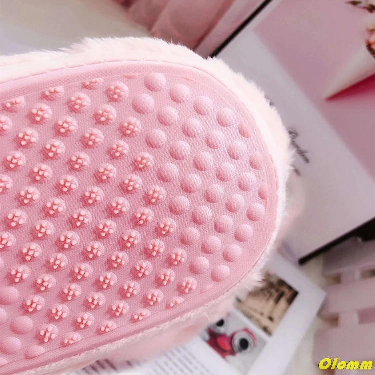 

large size plush comfort code couple Pack heel pink pig slippers ins style cute pig cotton slippers couple home shoes