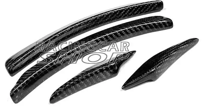 AMG стиль Настоящее углеродное волокно колесо дуговое отделка спойлер для BENZ W204 C