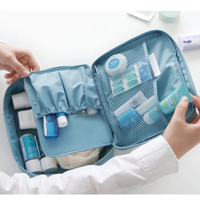 Портативная дорожная сумка для хранения женская багажа органайзер макияжа