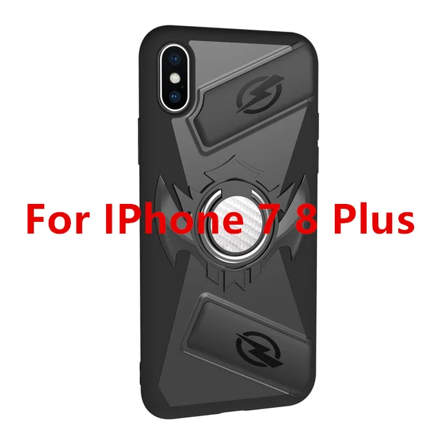 black for 7 8 plus Pubg игровой геймпад кнопочный джойстик мобильный чехол для iPhone X XS 7 8 6 6S Plus телефон игровой Бесплатный огонь L1 R1 джойстик аксессуары - Цвет: black for 7 8 plus