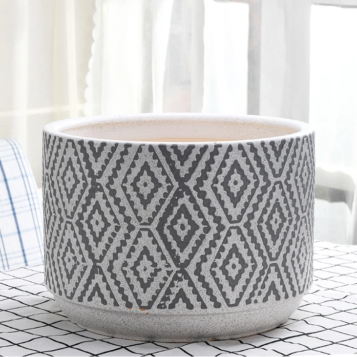 

Minimalist Planters Modern Ceramic Black And White Flower Pots Plants Vintage Decoration Bloempotten Home Decoration BK50HP