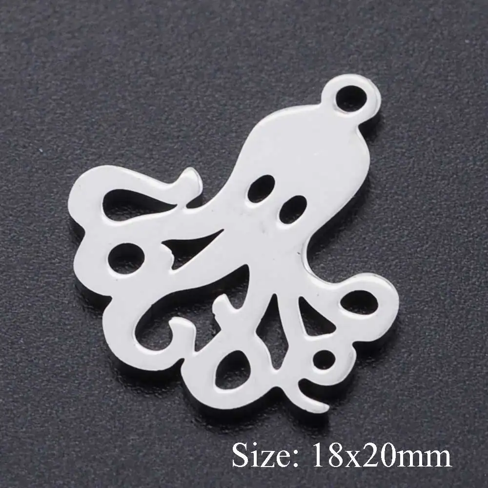 5 шт./лот 100% нержавеющая сталь Inkfish Очаровательные Подвески оптовая продажа DIY