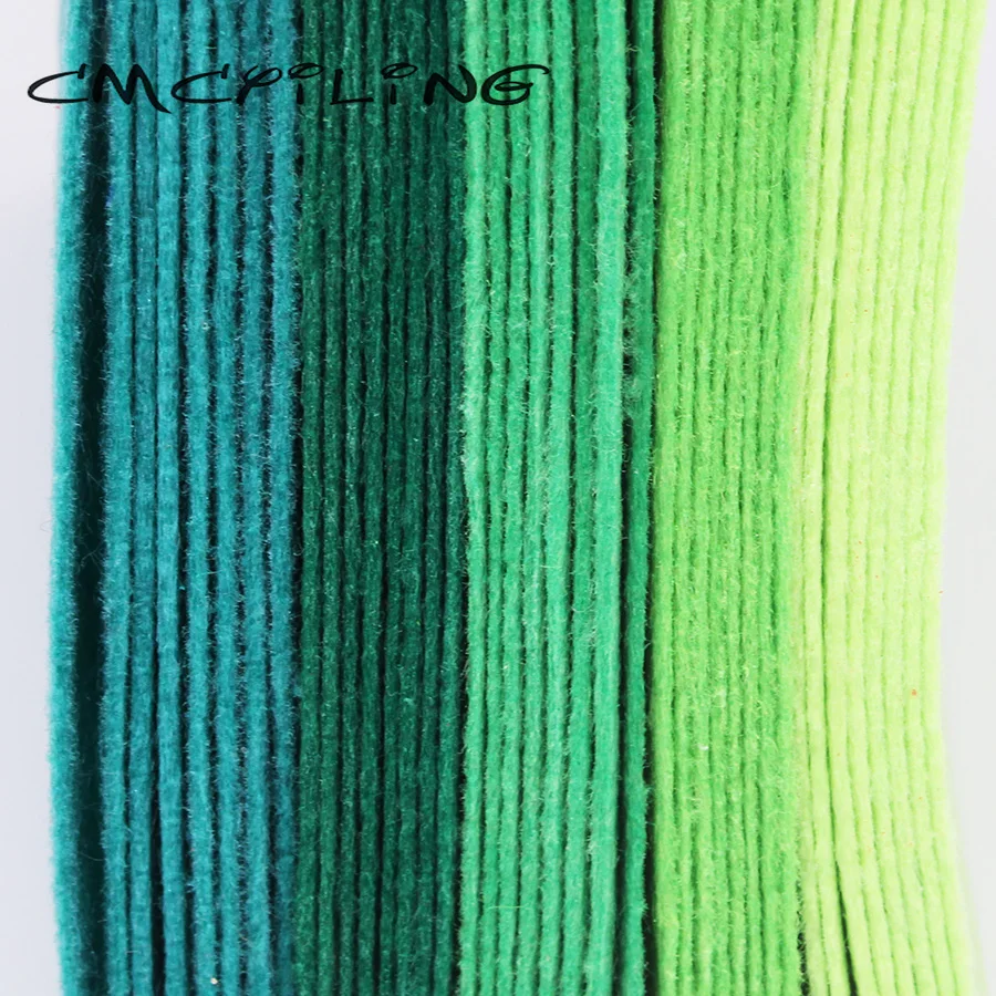CMCYILING 40 шт./лот 10*15 см войлочная ткань 1 мм Толщина полиэфирная ткань для Швейное Ремесло «сделай сам» скрапбук войлочные листы Зеленый