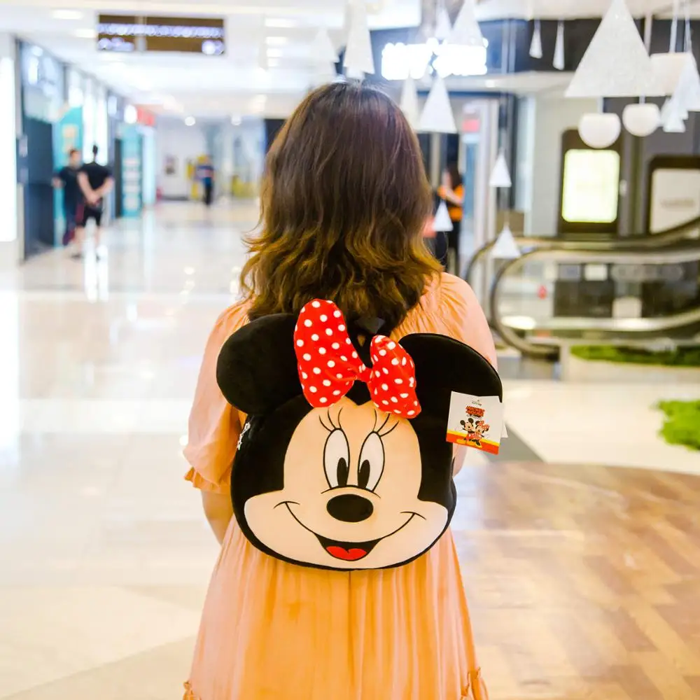 Minnie Нижнее белье для девочек с рисунком Минни Микки рюкзак История игрушек милые плюшевые куклы мягкая сумка аниме-кошелек Покупки для детей Подарки для девочек на день рождения - Цвет: Minnie