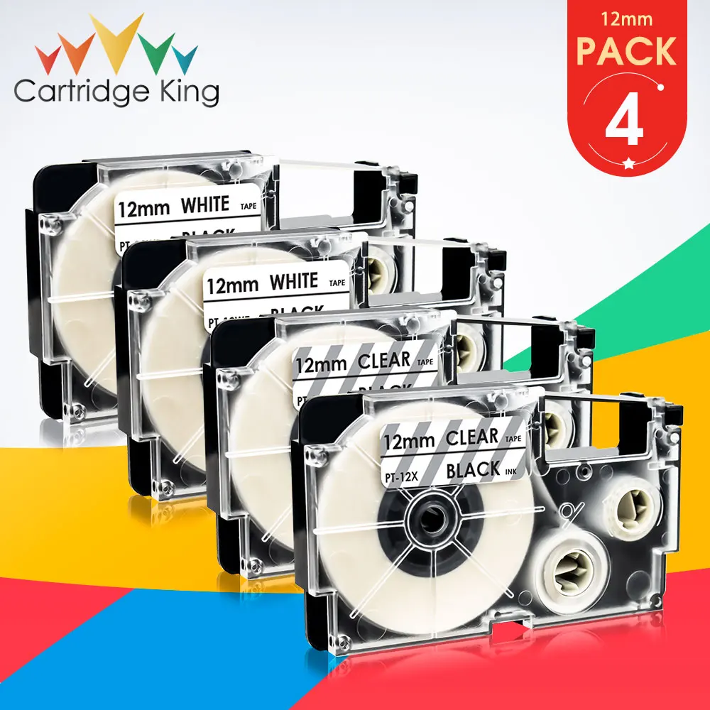 6PK 12 мм этикетка на кассету совместимый для объектива с оптическими зумом Casio XR 12X