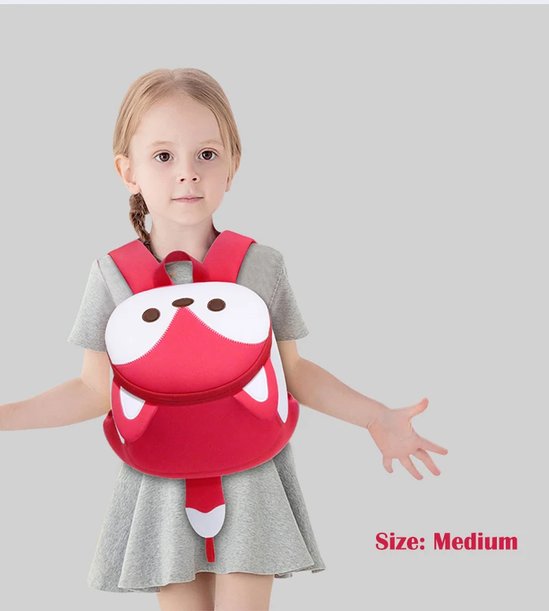 

NOHOO Kids Backpacks with Safety Leash 3D Cartoon Animal Children School Bags Anti-lost Toddler Waterproof Backpack for Boy Girl