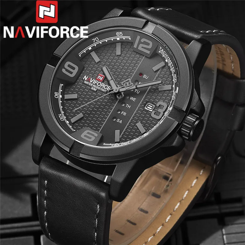 Часы наручные NAVIFORCE мужские в стиле милитари спортивные водонепроницаемые