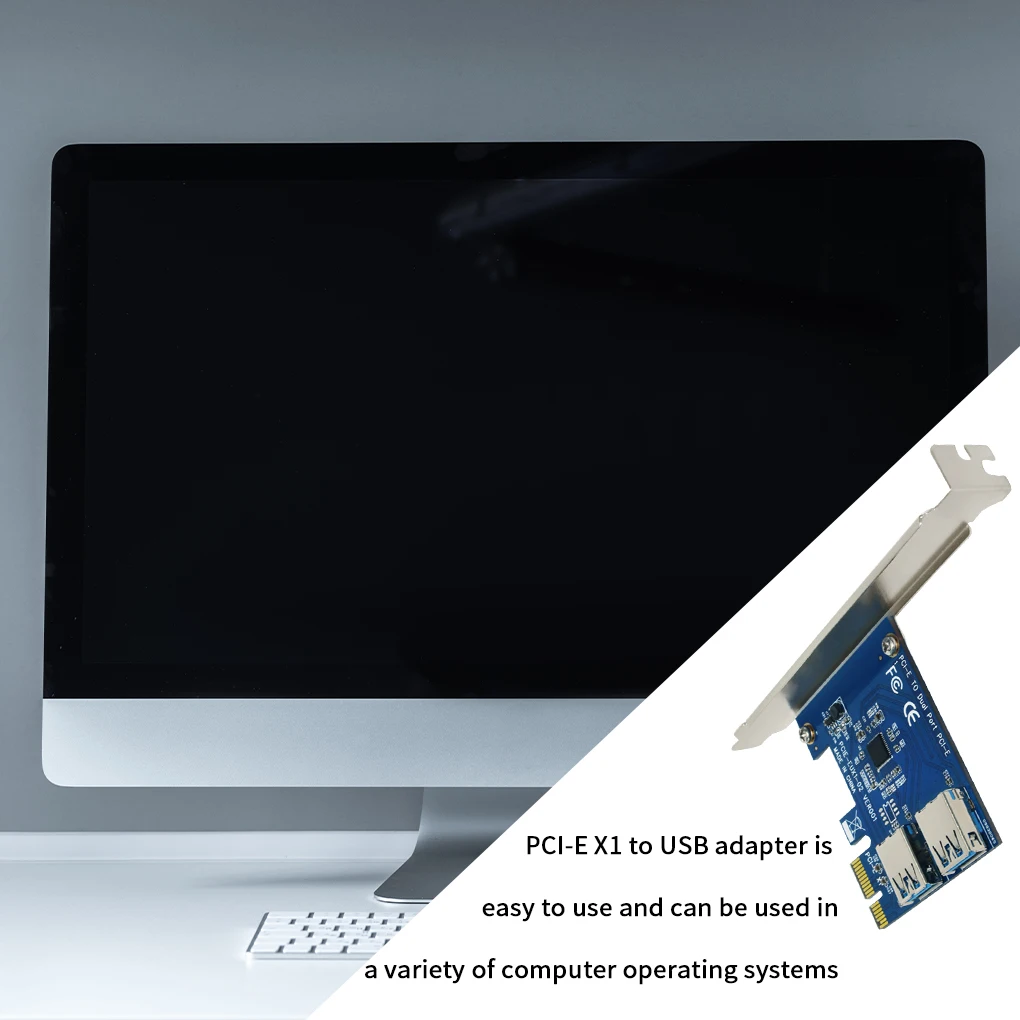 

PCI-E к PCI-E адаптеру 1 поворот 2 PCI-Express слот 1x PCI-E к USB 3,0 адаптер карта USB плата удлинитель карта для майнинга BTC