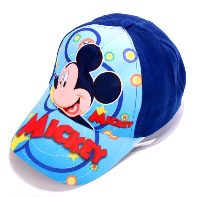 

Disney 2021 New Children's Cartoon Hat Boys and Girls Sunshade Baseball Hat Hip Hop Sun Hat Mickey Mouse Series baby hat