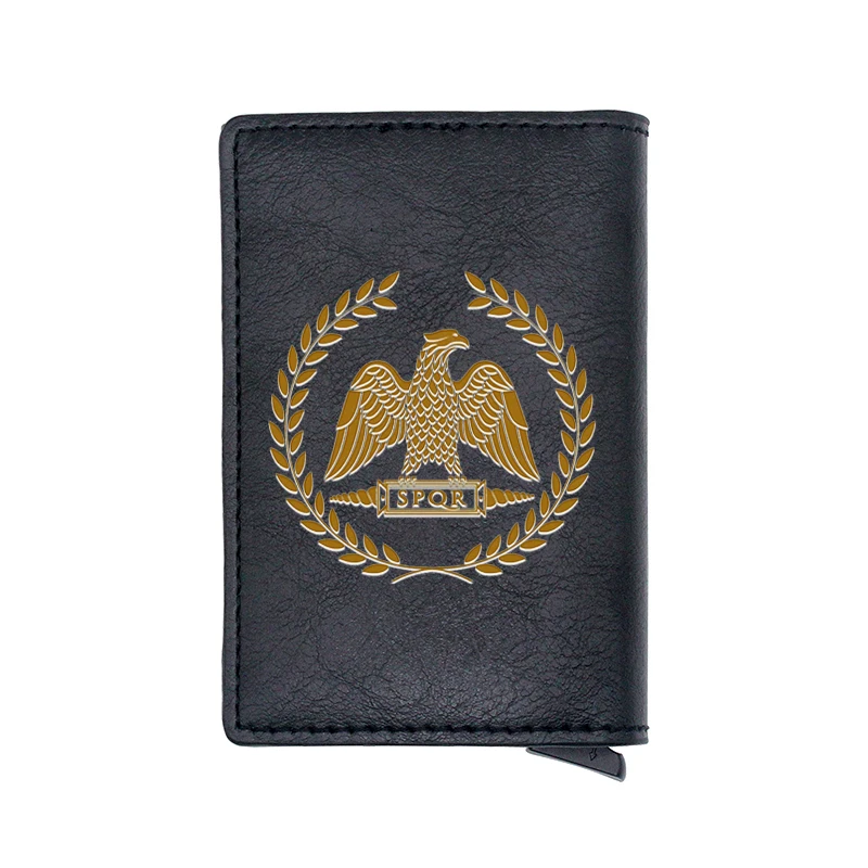 

Бумажники в ретро-стиле с римской империей, маленькие кожаные кошельки с держателем для карт, классические мужские и женские портмоне для д...