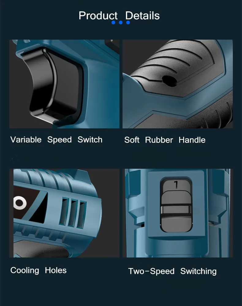 Электрическая дрель с литиевым аккумулятором 25 в беспроводная ударная