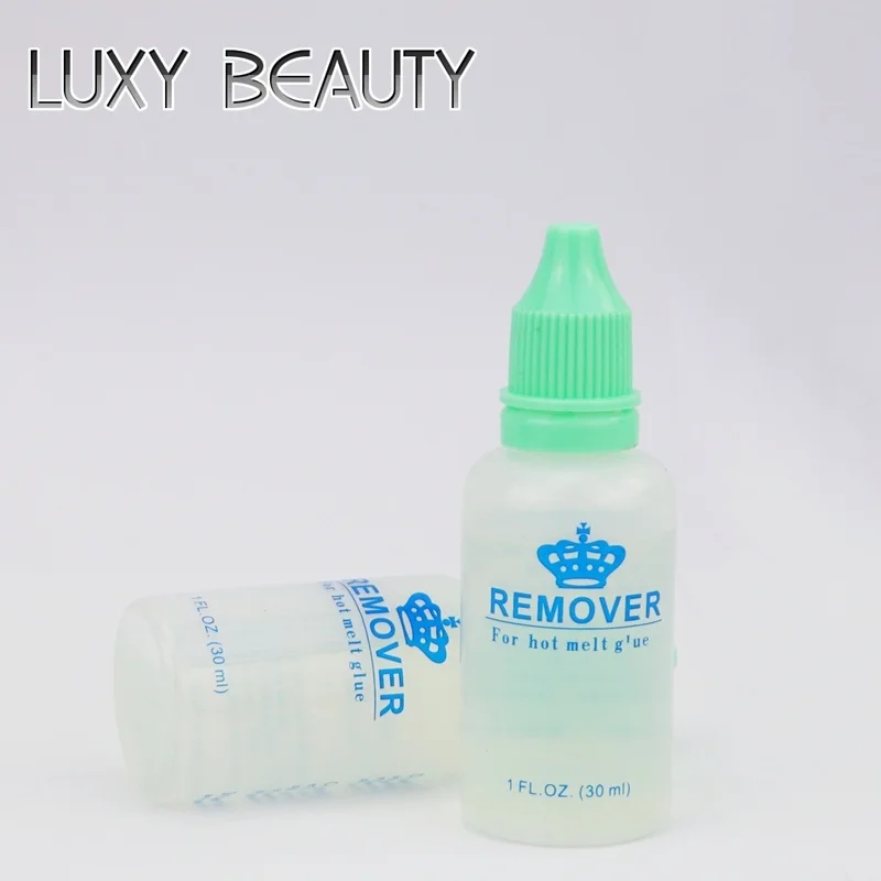 LUXY красоты 2 бутылки клея расплава для снятия Горячая наращивание волос ногтей