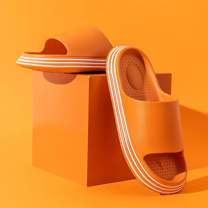 

Тапочки женские домашние из ЭВА, модные шлепанцы для пар, повседневные, для душа, мягкие, карамельные цвета, лето 2021