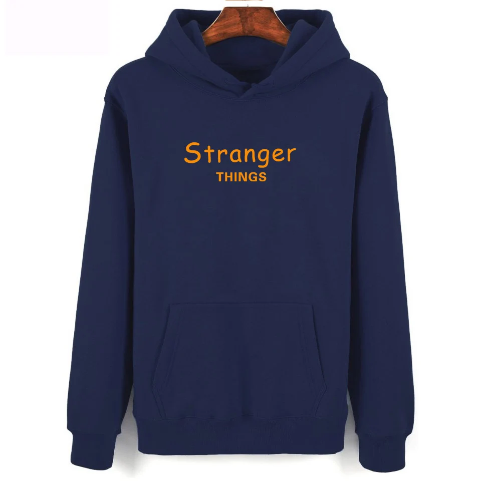 

New Stranger things Black Sweatshirt Men/Women Autumn Winter Fashion Casual Black Hoodies Print Stranger Things Hip Hop Hoodie