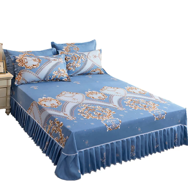 

Комплект постельного белья из 3 предметов, утолщенная саржевая простыня с вареным хлопком, комплект с простыней для кровати King/Queen Size, больши...