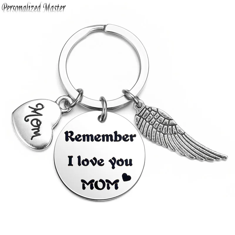 Персонализированные брелки мастера на заказ &quotпомни что я люблю тебя мама&quot