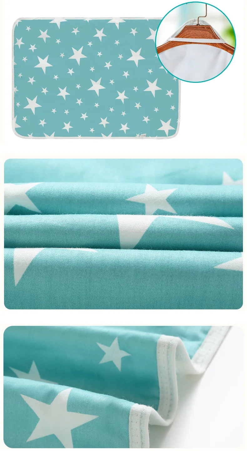 80*110 см Детский водонепроницаемый коврик для пеленания мочи моющиеся игровые