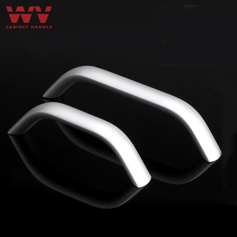 Серебряная ручка WV для ящиков шкафов дверей пространства алюминиевый сплав