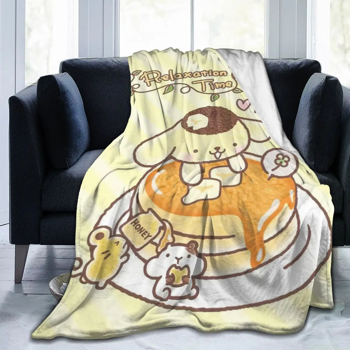 

Ultra Soft Sofa Blanket Cover Blanket Cartoon Cartoon Bedding Flannel plied Sofa Bedroom Decor for Children and Adults 26401
