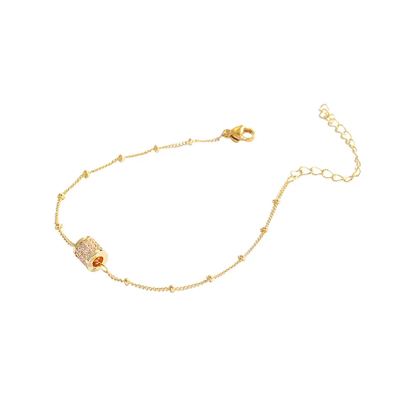 Роскошные браслеты для женщин цепочка и звеньевые модный золотистый браслет с