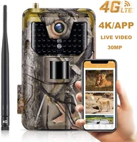 4k live video app trail camera cloud service 4g 30mp hunting cameras cellular mobile wireless wildlife night vision photo traps