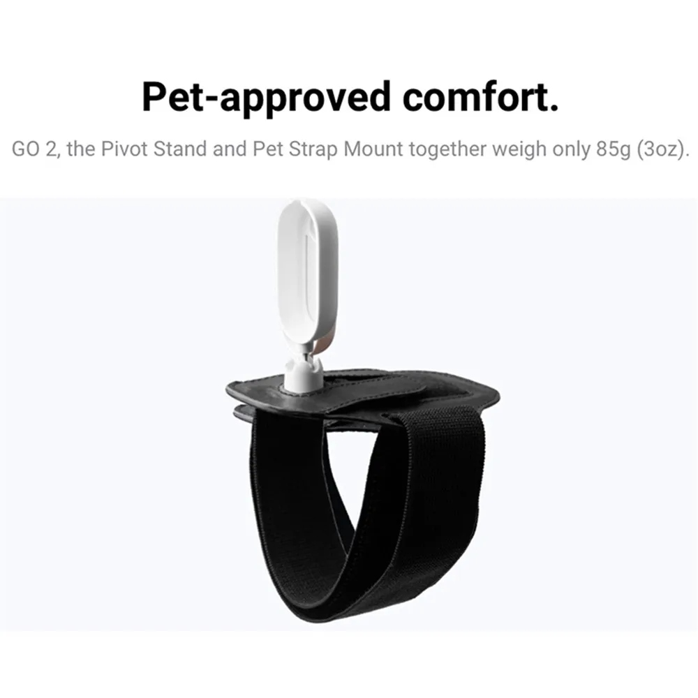 

High Quality Pet Strap Mount Stand Pet Bagging For Insta360 Go 2 Steering Bracket Pivot Stand