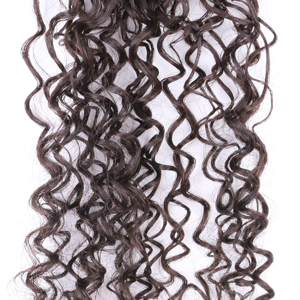 Афро кудрявые волосы для наращивания на шнурке пышный хвост Afrocos Синтетический