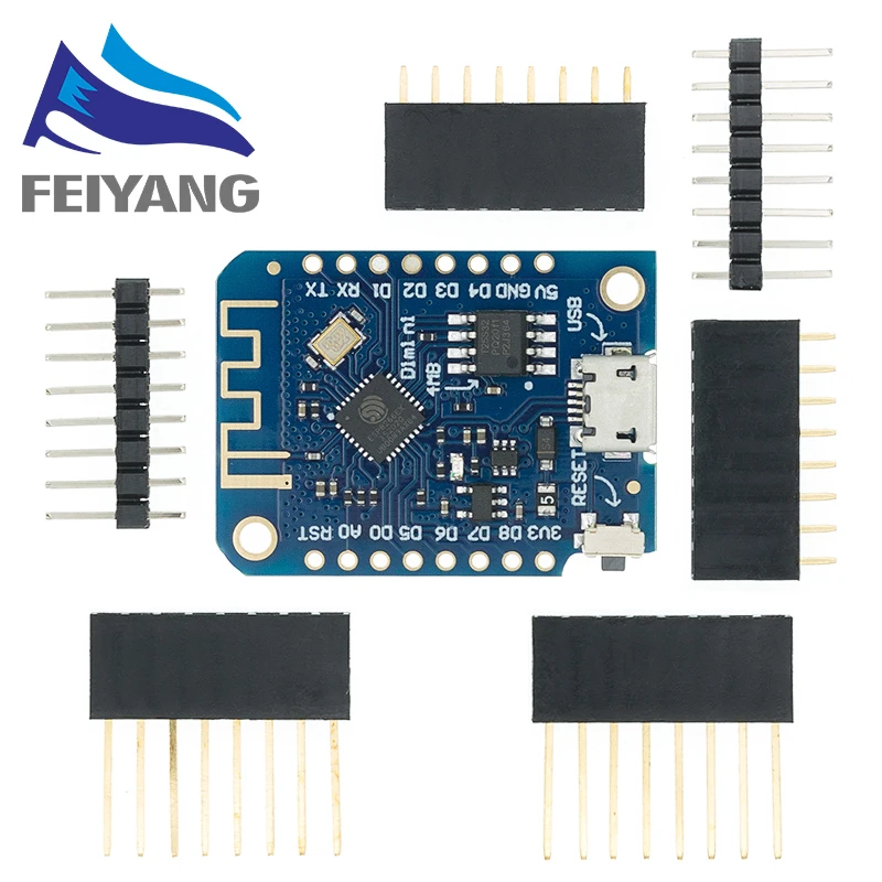 WeMos D1 Mini Pro V3.0 NodeMcu 4 Мб/16 Мб байт Lua WIFI Интернет вещей Плата развития ESP8266 CH340G Nodemcu