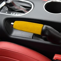 car interior decoration sticker suede hand brake set for ford mustang